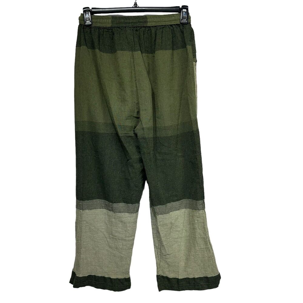 nepal cotton drawstring pants zip pockets yoga festival patchwork - Picture 3 of 5